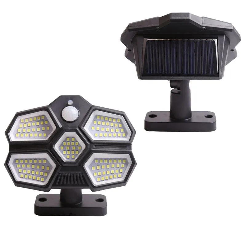 124Led Solar Powered Outdoor Lamp Sh-580A