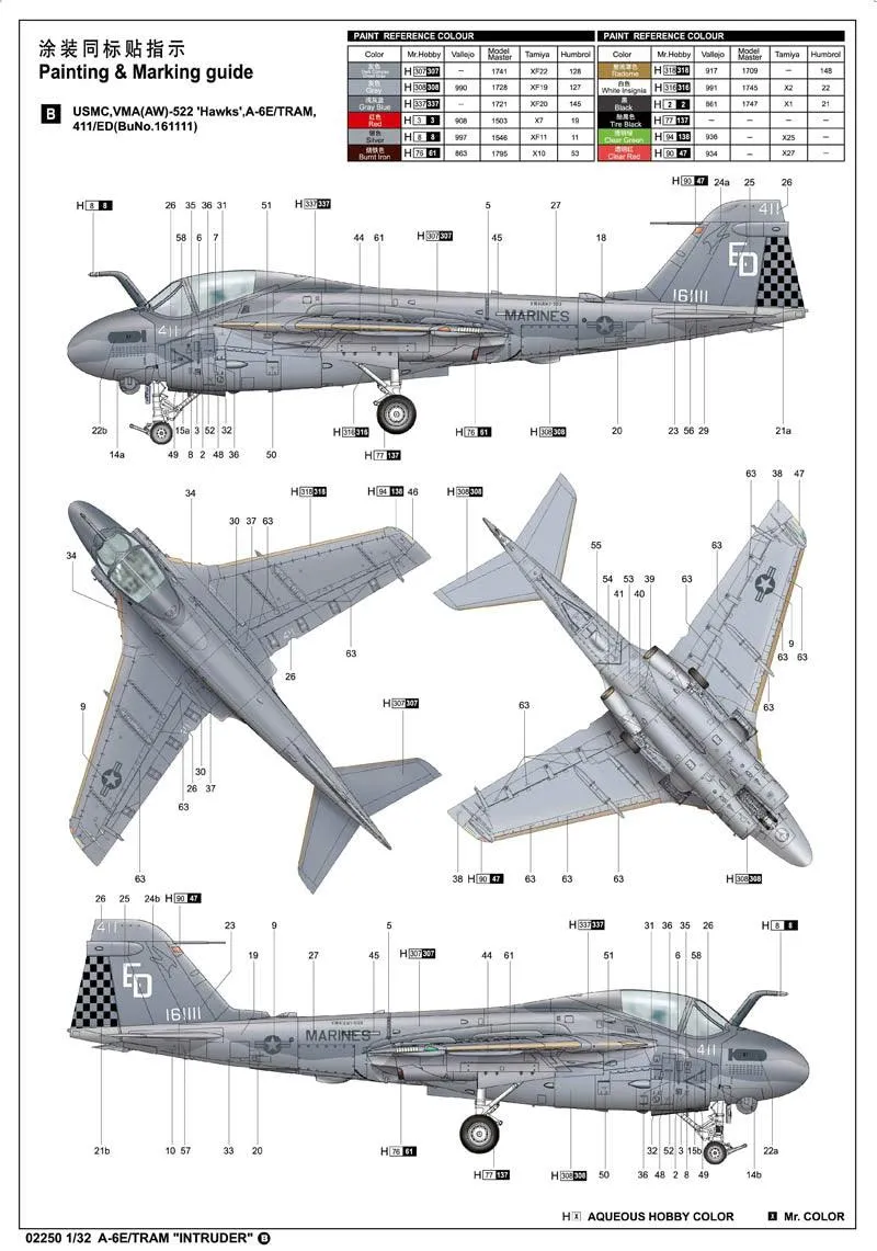 1/32 Trumpeter A-6E/TRAM "INTRUDER" 02250