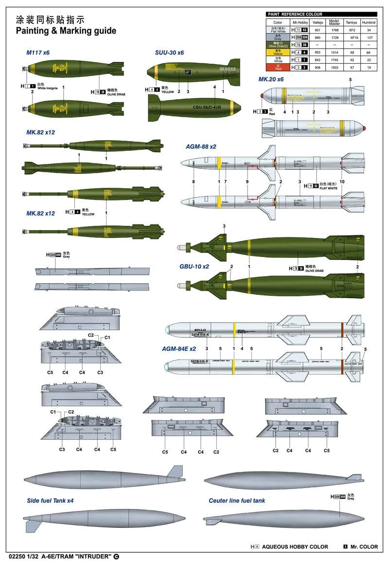 1/32 Trumpeter A-6E/TRAM "INTRUDER" 02250