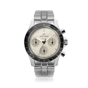 1960 Racing Chronograph, Steel / Off White