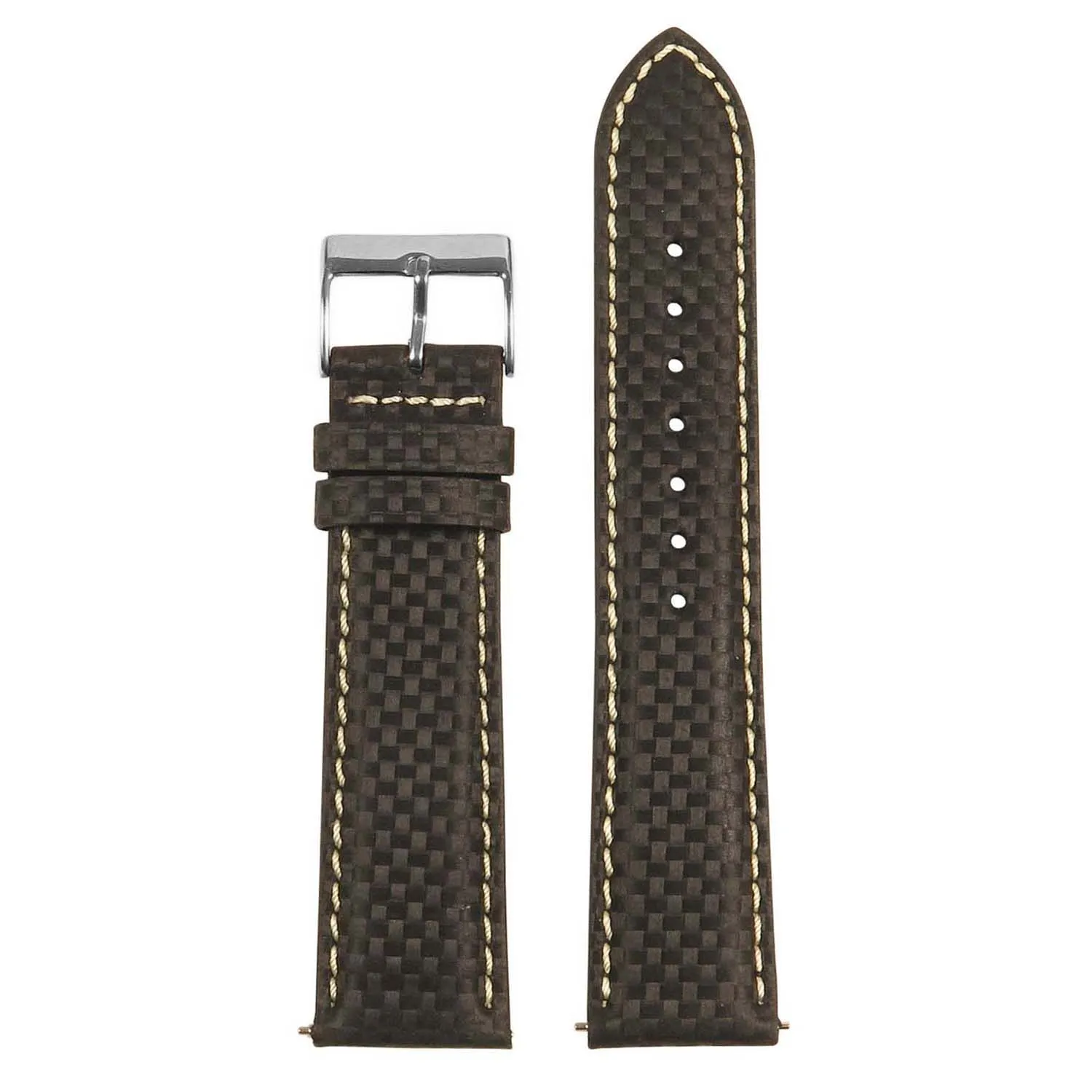 22mm Carbon Fiber Smart Watch Strap