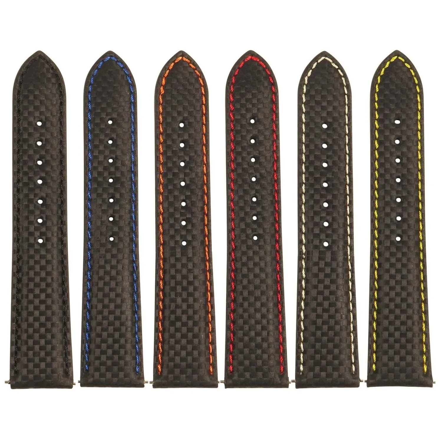 22mm Carbon Fiber Smart Watch Strap