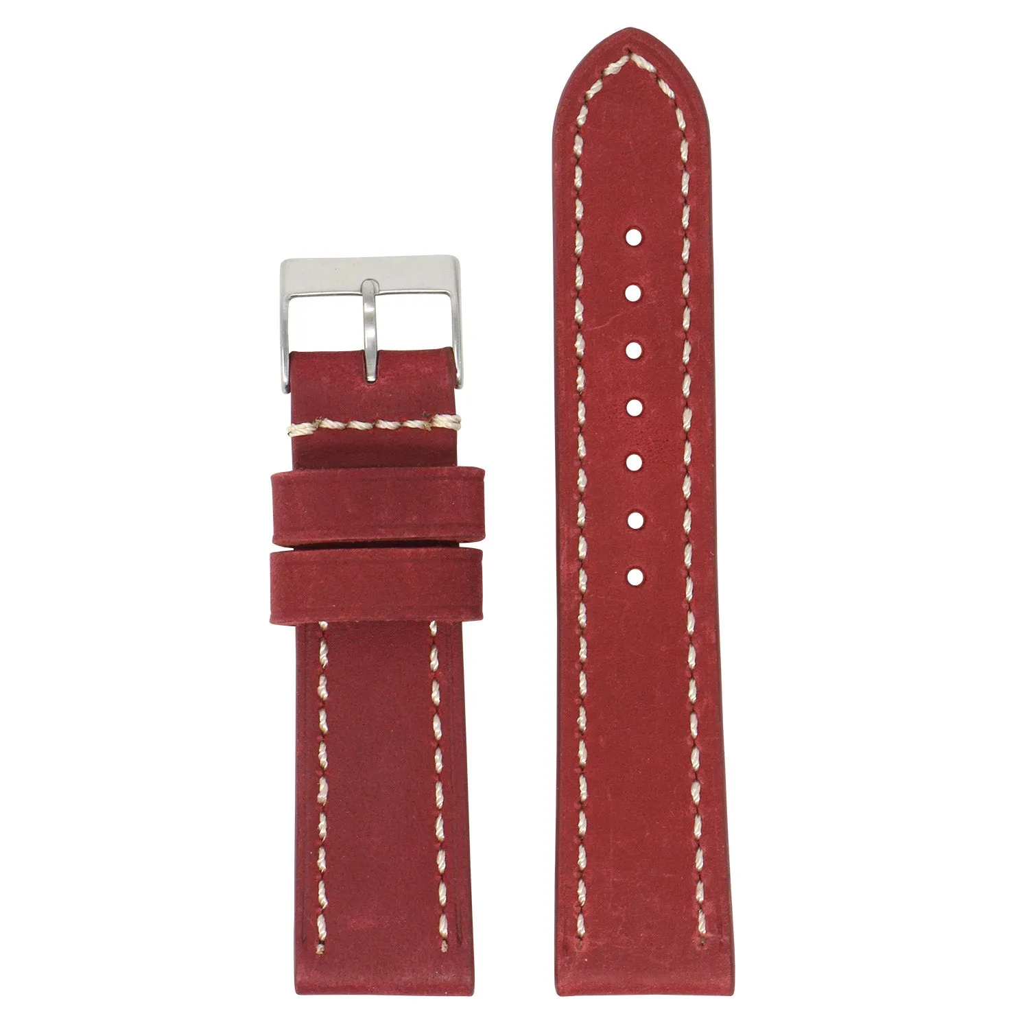 24mm Vintage Leather Smart Watch Strap (Short, Standard, Long)