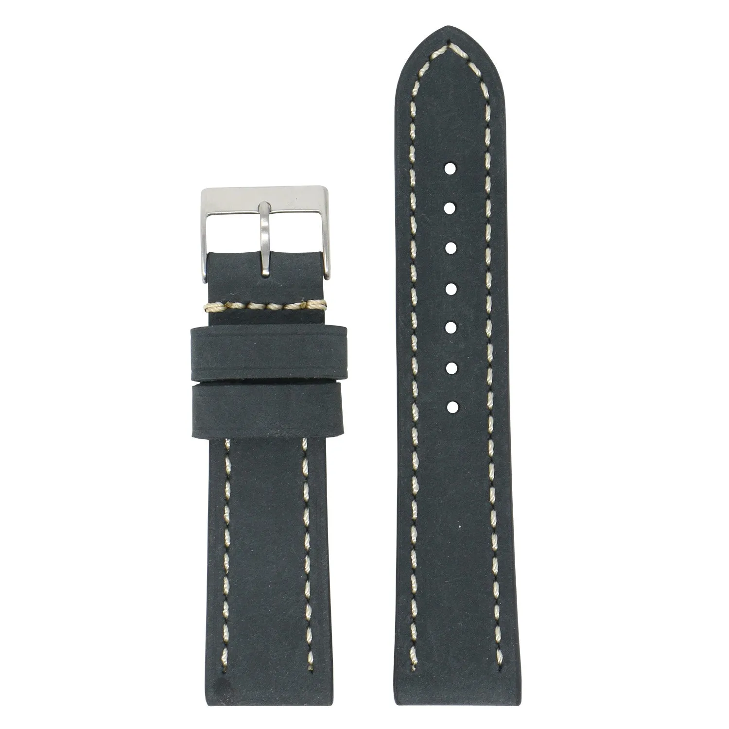 24mm Vintage Leather Smart Watch Strap (Short, Standard, Long)