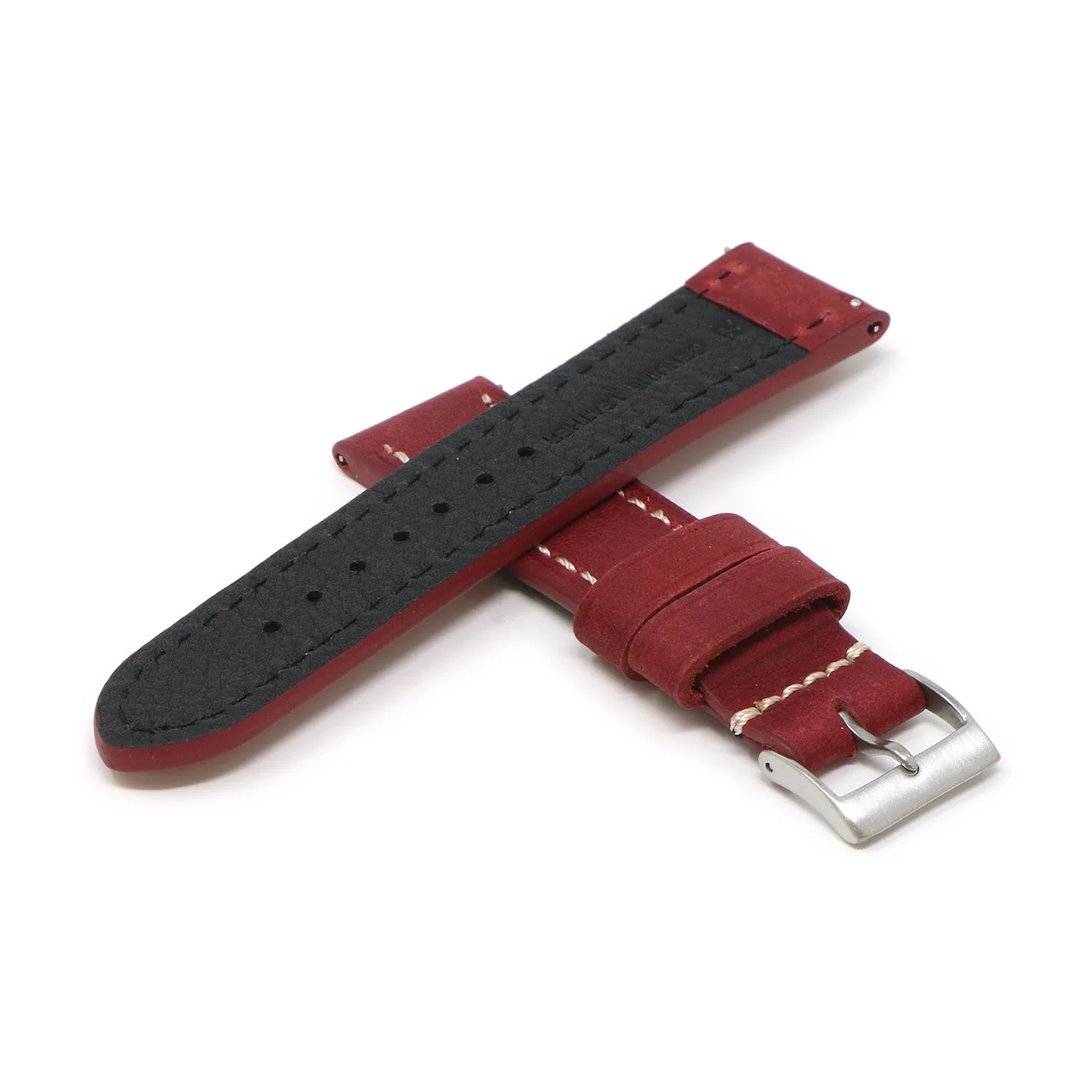 24mm Vintage Leather Smart Watch Strap (Short, Standard, Long)