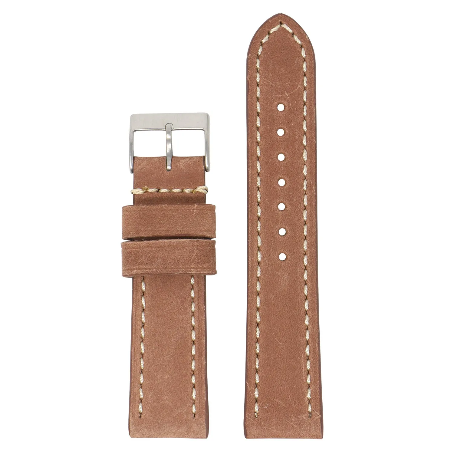 24mm Vintage Leather Smart Watch Strap (Short, Standard, Long)