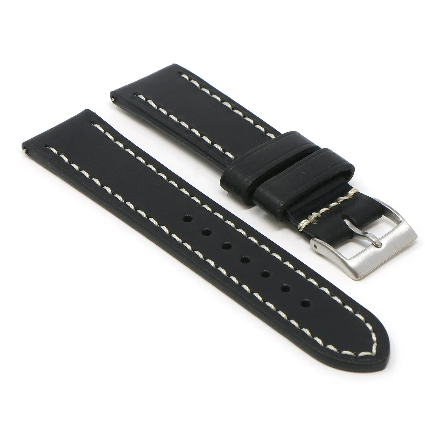 24mm Vintage Leather Smart Watch Strap (Short, Standard, Long)