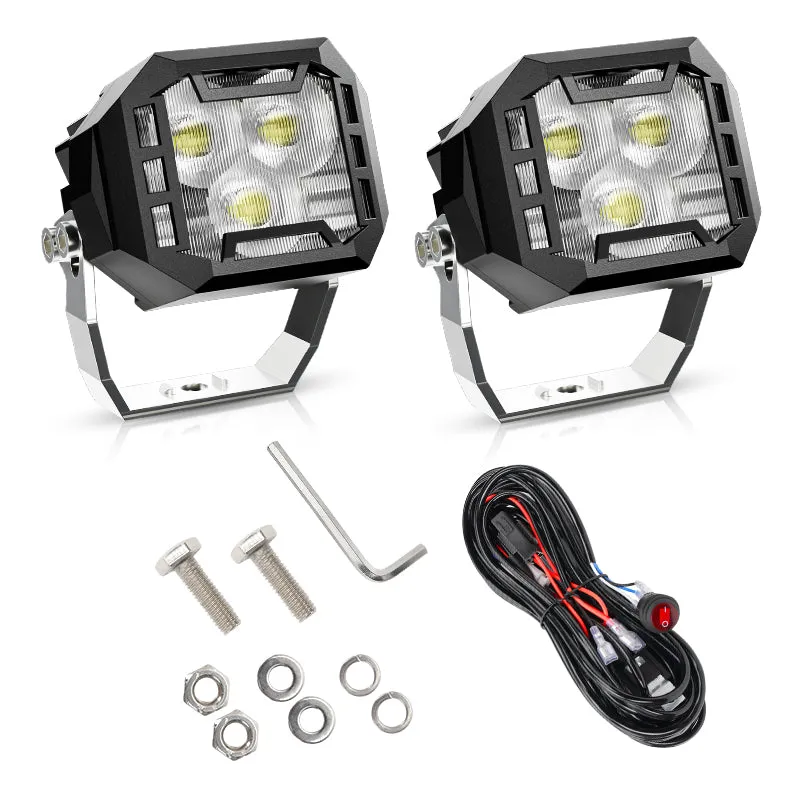 3 Inch 30W LED Work Lights with Bracket for Jeep | Horizon Series
