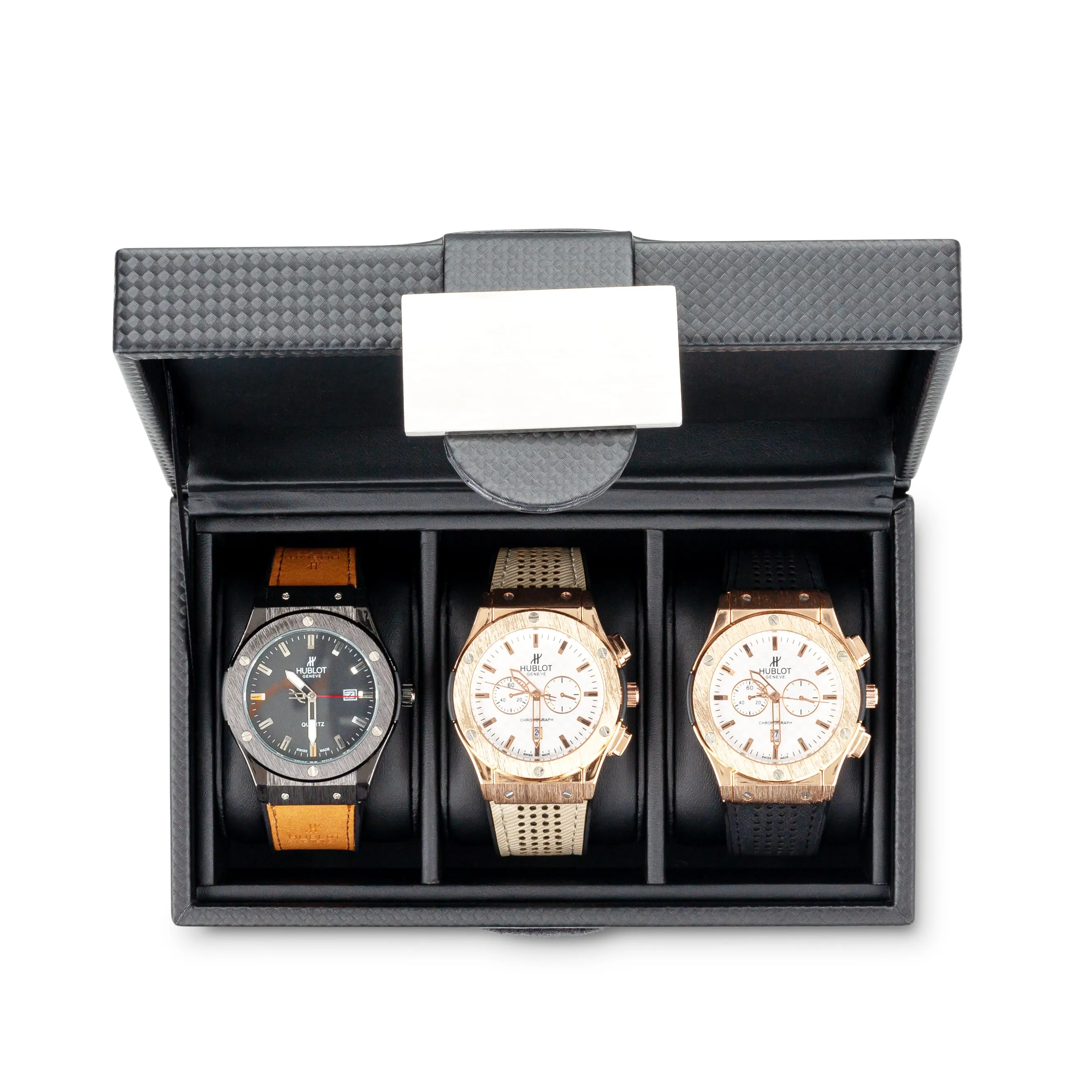3 Slot Watch Box - Watch Travel Case