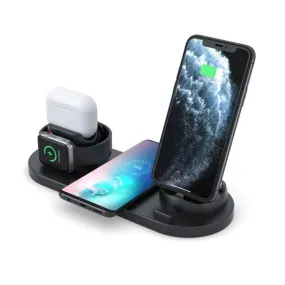 6-in-1 Multifunctional Charging Stand with Wireless Charging
