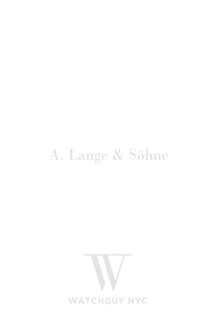 A. Lange & Söhne Saxonia Dual Time 385.026 Watch