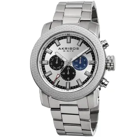 Akribos Xxiv White Men's Watch AK684SS