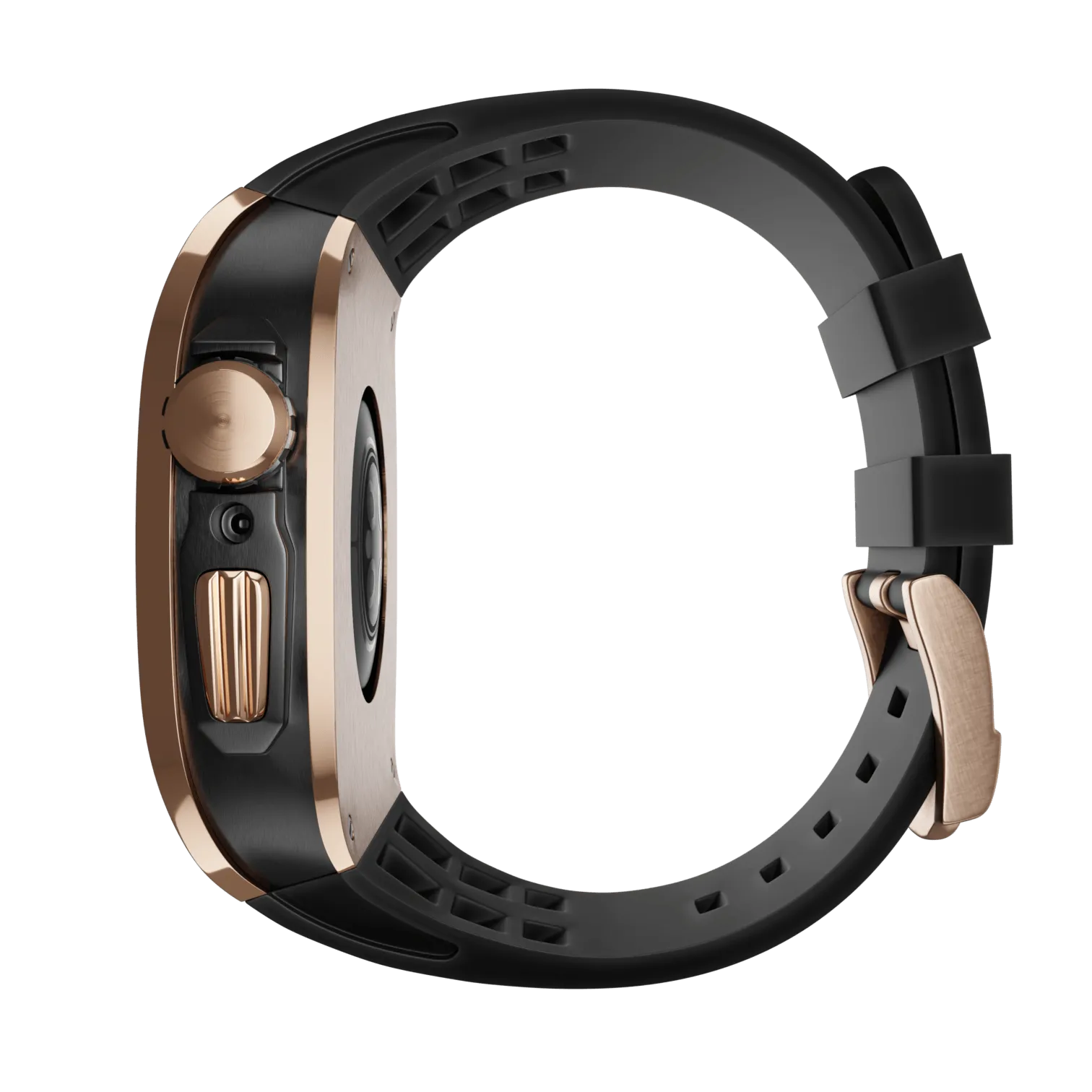 Apple Watch Case Rose Gold Black MC - Rubber