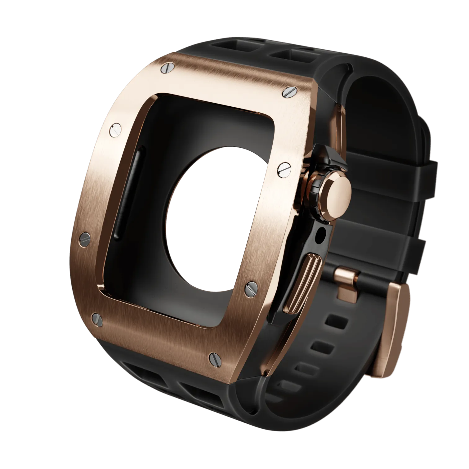 Apple Watch Case Rose Gold Black MC - Rubber