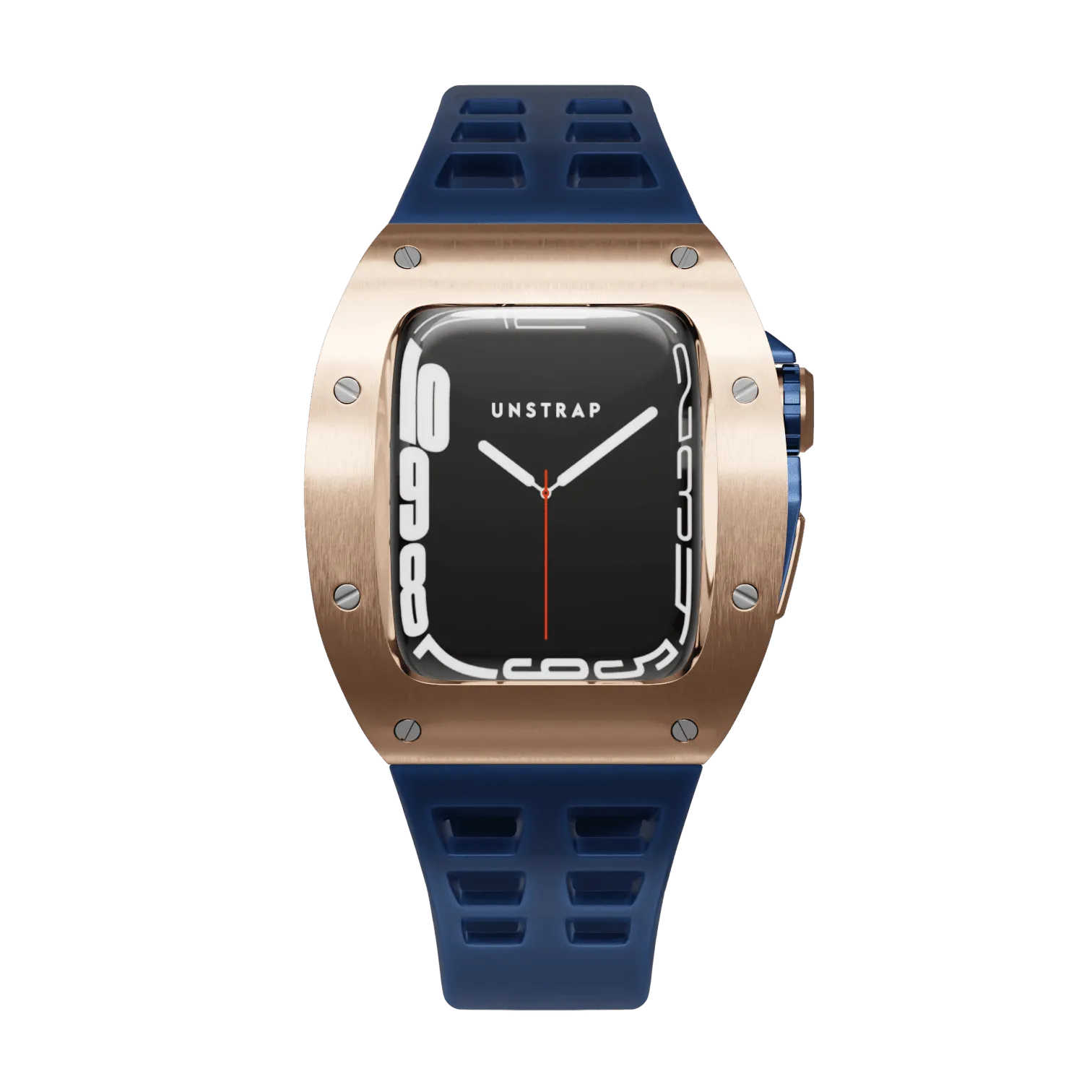 Apple Watch Case Rose Gold Navy MC - Rubber