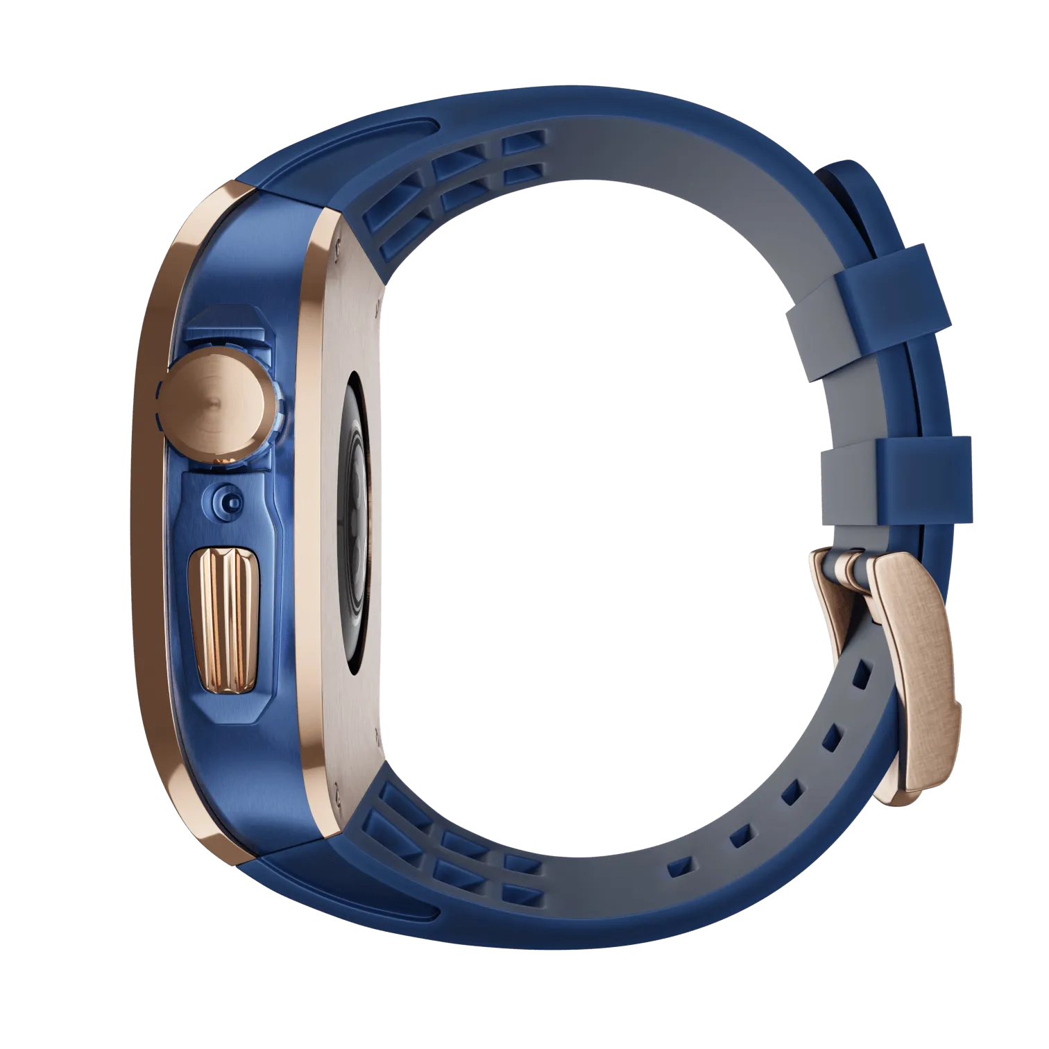 Apple Watch Case Rose Gold Navy MC - Rubber