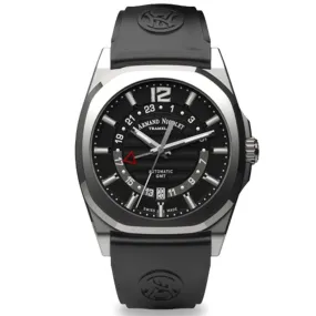 Armand Nicolet Men's GMT Watch J09-3 Black Rubber A663AAA-NR-GG4710N