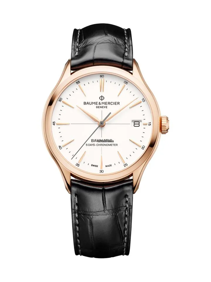 Baume et Mercier Clifton Baumatic Automatic White Dial Men's Watch M0A10469