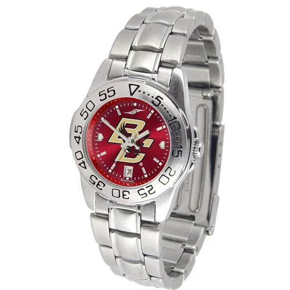 Boston College Eagles Ladies AnoChrome  Steel Band Sports Watch