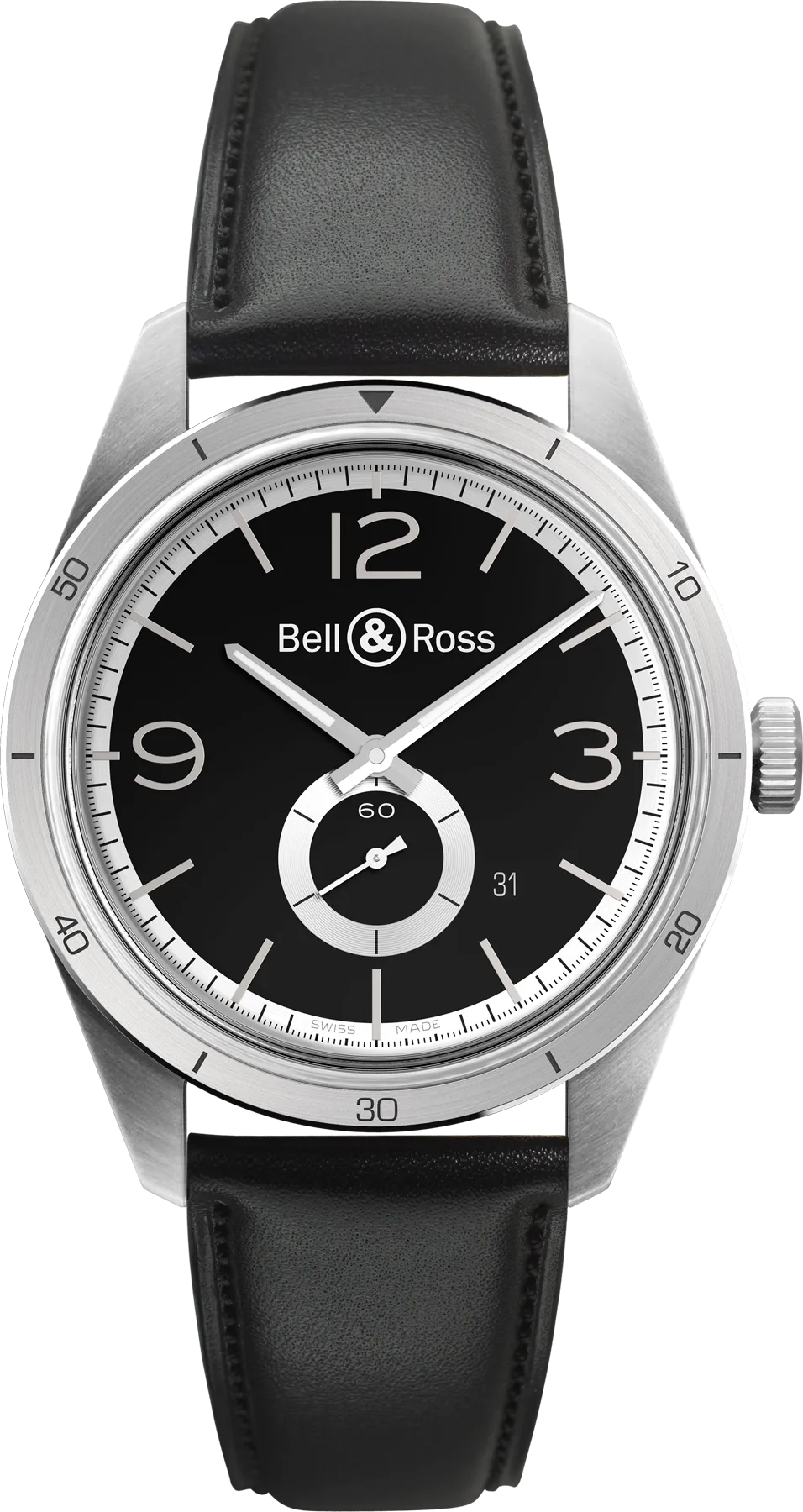 BR Watch Vintage BR 123 GT Black Silver
