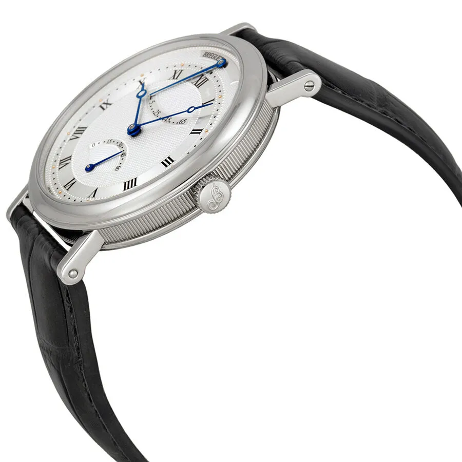 Breguet Classique Automatic Ultra Slim Silver Dial Black Leather Men's Watch 5207BB129V6