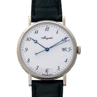 Breguet Classique White Dial 18 Carat White Gold Automatic Men's Watch 5177BB/29/9V6