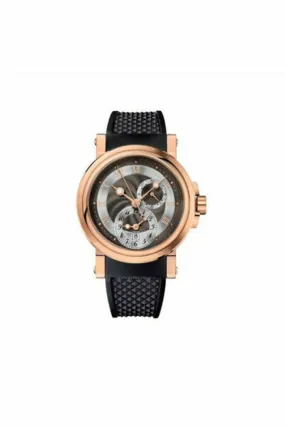 breguet marine automatic dual time 18kt rose gold 42mm men's watch