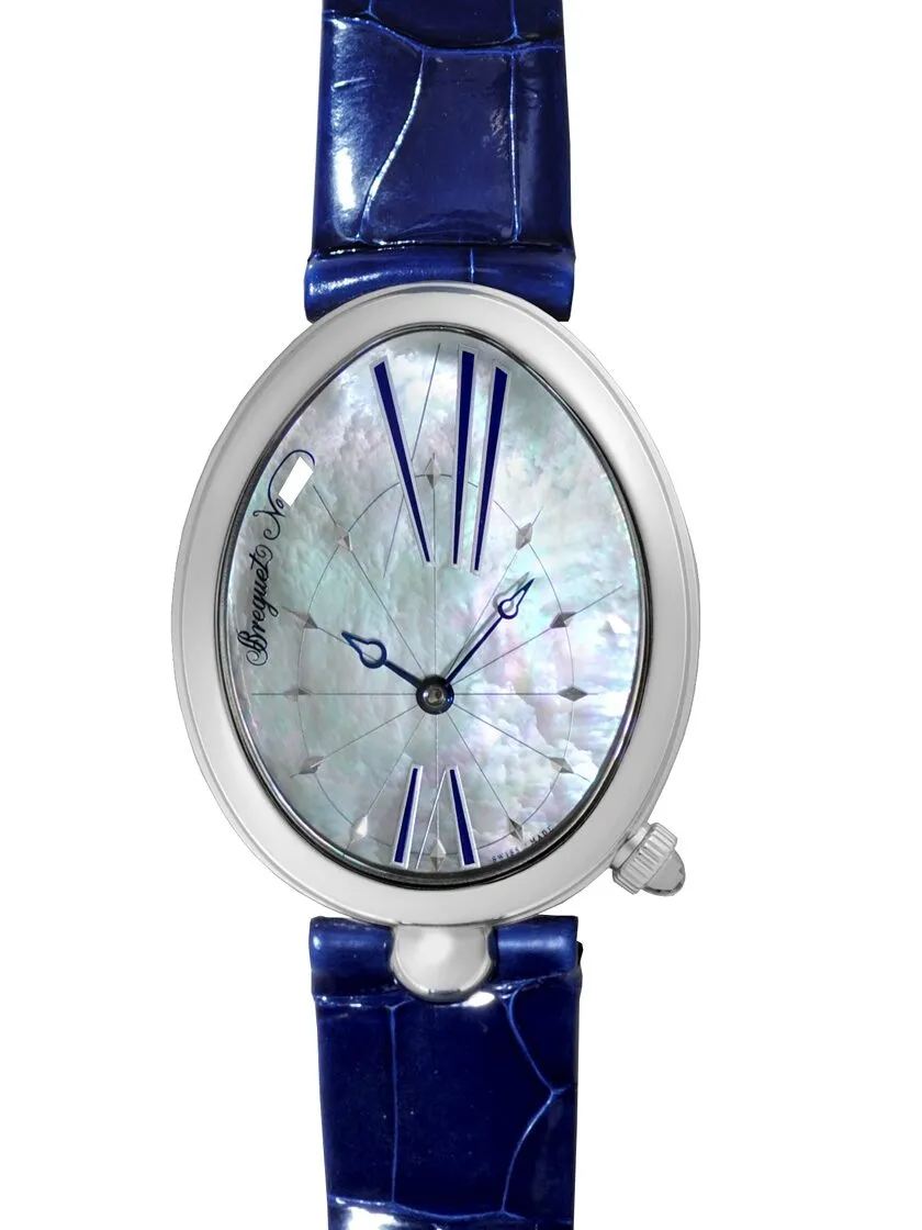 Breguet Reine de Naples White Mother of Pearl Dial Ladies Watch 8967ST/51/986