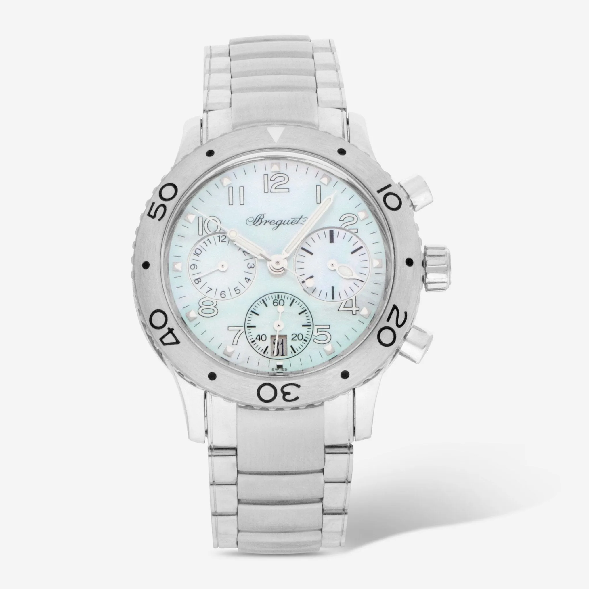 Breguet Type XX Transatlantique Stainless Steel Automatic Ladies Watch 4820ST/59/S76