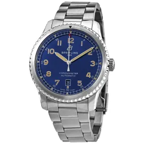 Breitling Avaitor 8 Automatic Chronometer Blue Dial Men's Watch A17315101C1A1