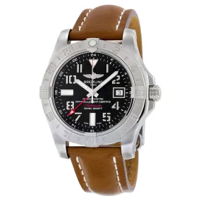 Breitling Avenger II GMT Automatic Black Dial Brown Leather Men's Watch A3239011-BC34BRLD A3239011-BC34-438X-A20D.1