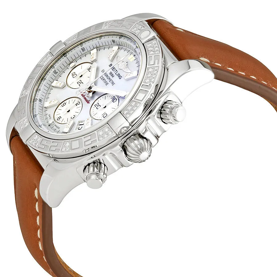Breitling Chronomat 44 Mother of Pearl Diamond Automatic Men's Watch AB0110AA-G686BRLD AB0110AA-G686-438X-A20D.1