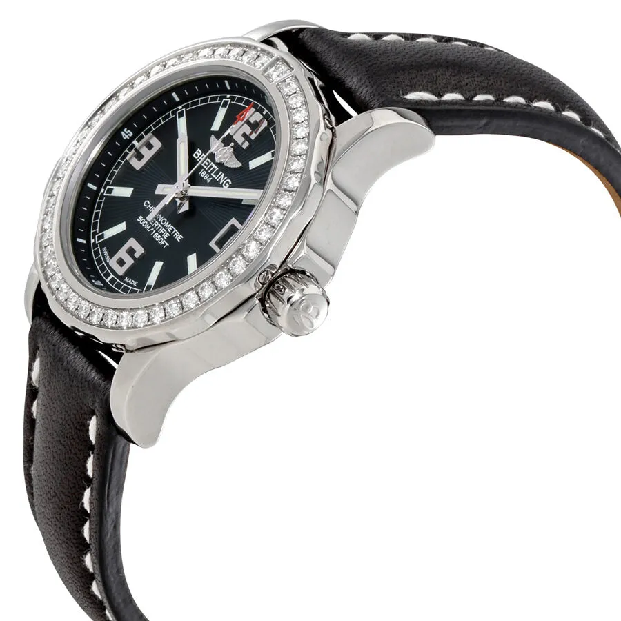 Breitling Colt Lady Black Dial Diamond Bezel Ladies Watch A7738753-BB51BKLT