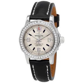 Breitling Colt Lady Silver Dial Diamond Bezel Ladies Watch A7738753-G744BKLT