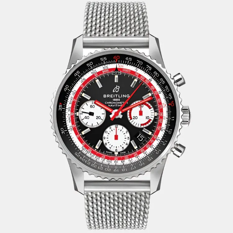 Breitling Navitimer 1 B01 Chronograph Stainless Steel Automatic Men's Watch AB01211B1B1A1