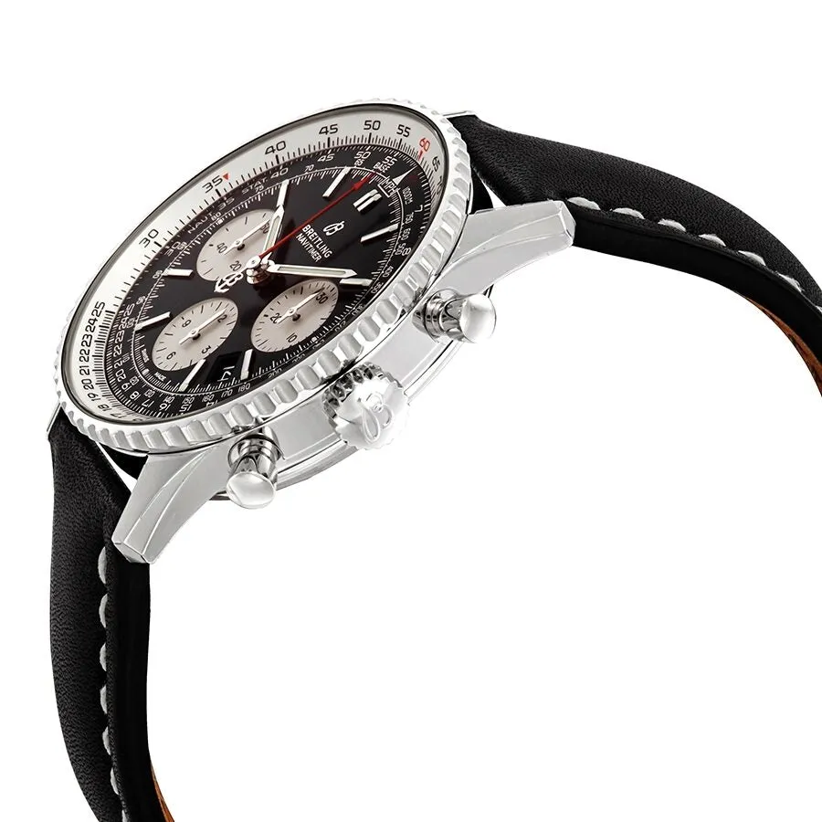 Breitling Navitimer 1 Chronograph Automatic Chronometer Black Dial Men's Watch AB0121211B1X1