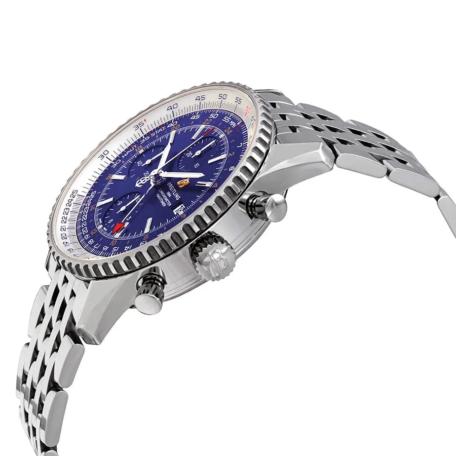 Breitling Navitimer 1 Chronograph GMT Automatic Blue Dial Men's Watch A24322121C2A1