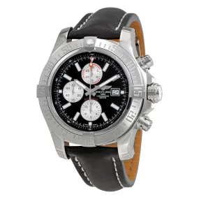 Breitling Super Avenger II Black Dial Black Leather Men's Watch A1337111/BC29BKLD A1337111-BC29-442X-A20D.1