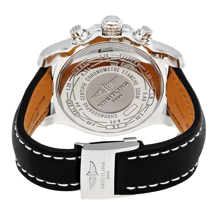 Breitling Super Avenger II Black Dial Black Leather Men's Watch A1337111/BC29BKLD A1337111-BC29-442X-A20D.1