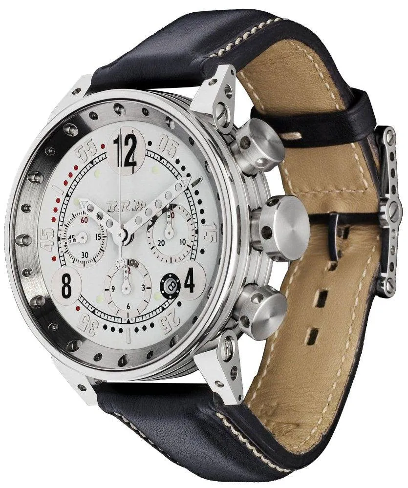 B.R.M. Watches V12-44 Polished Case Grey Hands
