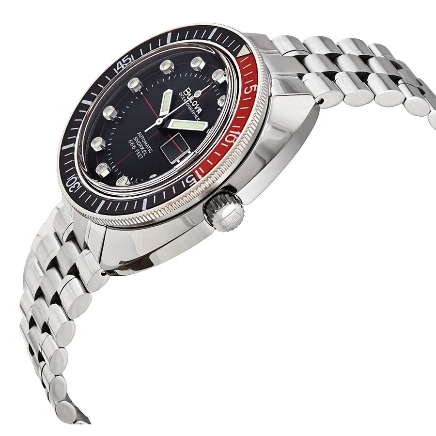 Bulova Oceanographer Automatic Black Dial Men's Watch 98B320