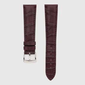 Camille Fournet Strap Alligator Matte Square Scales Crushed Raspberry (Multiple Sizes)
