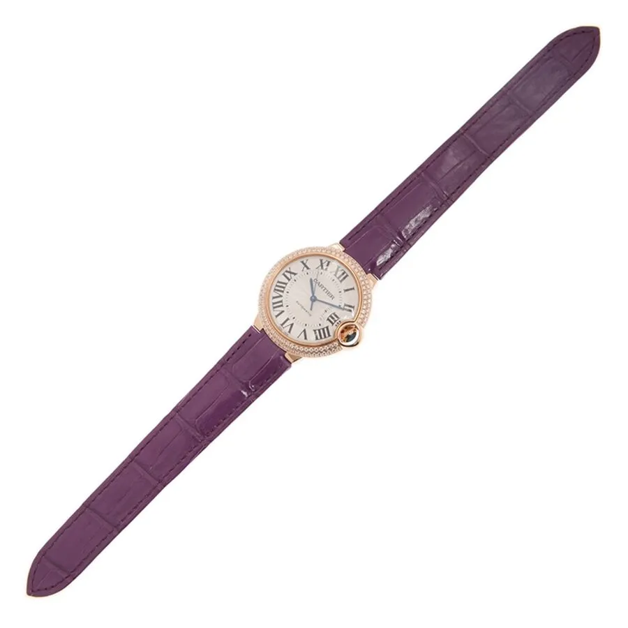 Cartier Ballon Bleu Automatic Diamond White Dial Ladies Watch WJBB0009