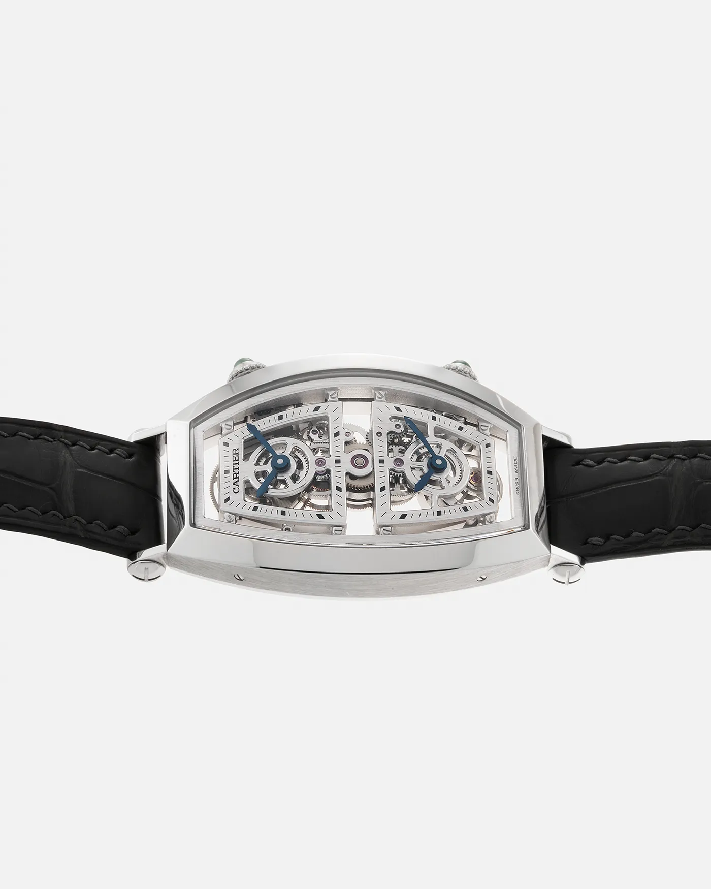 Cartier Privé Tonneau Skeleton Dual Time Platinum
