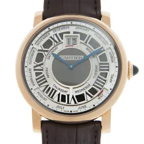 Cartier Rotonde de Cartier Annual Calendar Complication 18 kt Rose Gold Men's Watch W1580001