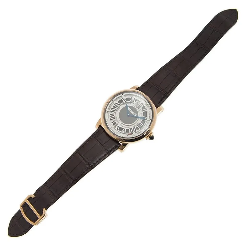 Cartier Rotonde de Cartier Annual Calendar Complication 18 kt Rose Gold Men's Watch W1580001