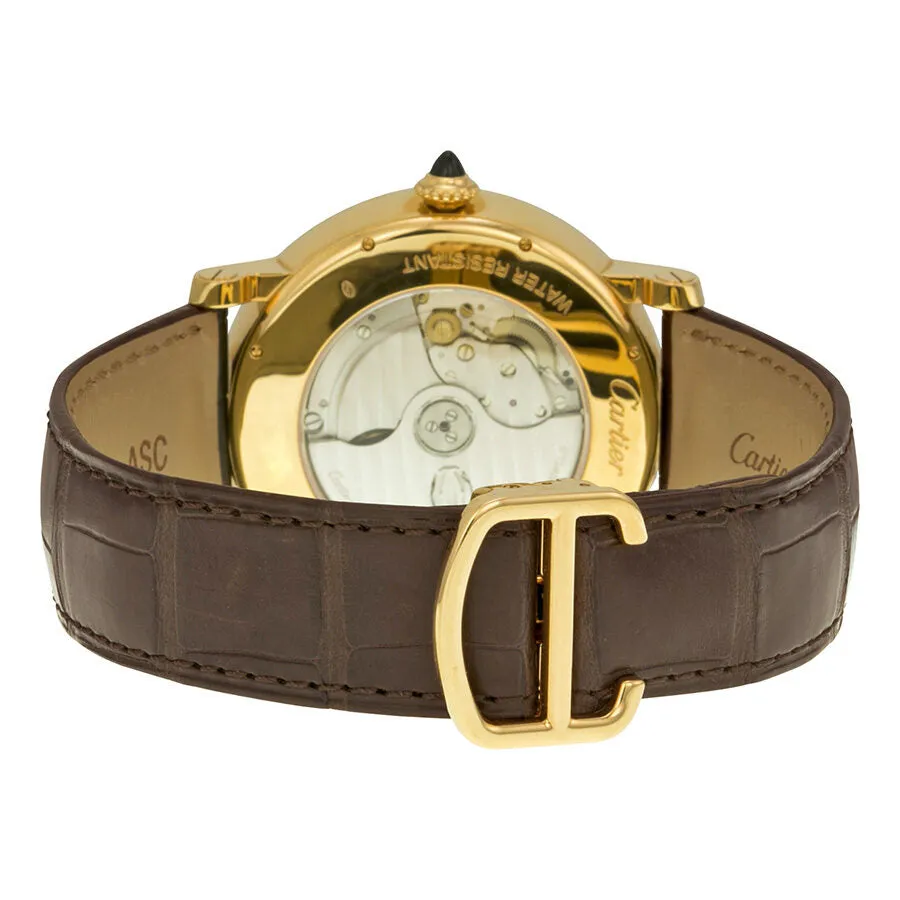 Cartier Rotonde de Cartier Large Date Second Time-Zone Automatic 18 kt Rose Gold Men's Watch W1556220