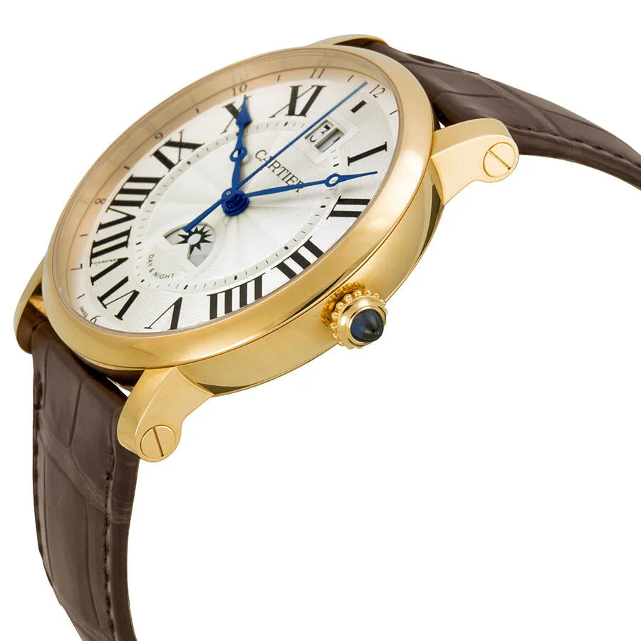Cartier Rotonde de Cartier Large Date Second Time-Zone Automatic 18 kt Rose Gold Men's Watch W1556220