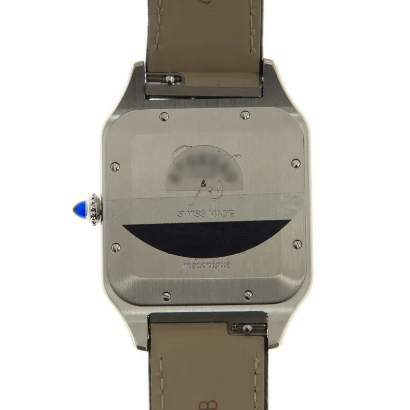Cartier Santon-Dumont XL Hand Wind Silver Dial Men's Watch W2SA0017