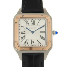 Cartier Santon-Dumont XL Hand Wind Silver Dial Men's Watch W2SA0017
